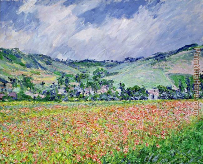 The Poppy Field Near Giverny painting - Claude Monet The Poppy Field Near Giverny art painting